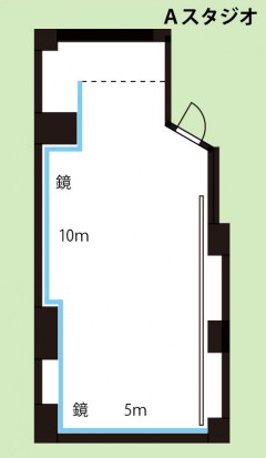 武蔵小杉ダンススタジオの図面